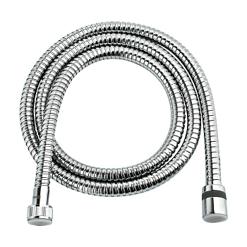 Шланг душевой двухзагибный 0,9м, сталь хромированная, пакет с подвесом,LEMARK