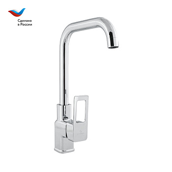 КОТТЕДЖ Смеситель для мойки с высоким Г-образным изливом, СЛАВЕН, Н22