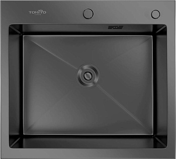 Кухонная мойка TOKITO OKA врезная 60х50 см графит (TOK-OKA-6050-GF) Кухонная мойка TOKITO OKA врезная 60х50 см графит (TOK-OKA-6050-GF)