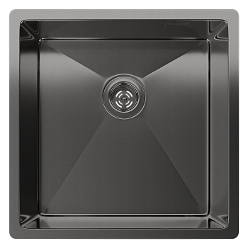 Rivelato Rinox 4444 UN PVD black Мойка нерж.стал 1 чаша 440*440*200 мм арт.4444 UN PVD black Rivelato Rinox 4444 UN PVD black Мойка нерж.стал 1 чаша 440*440*200 мм арт.4444 UN PVD black