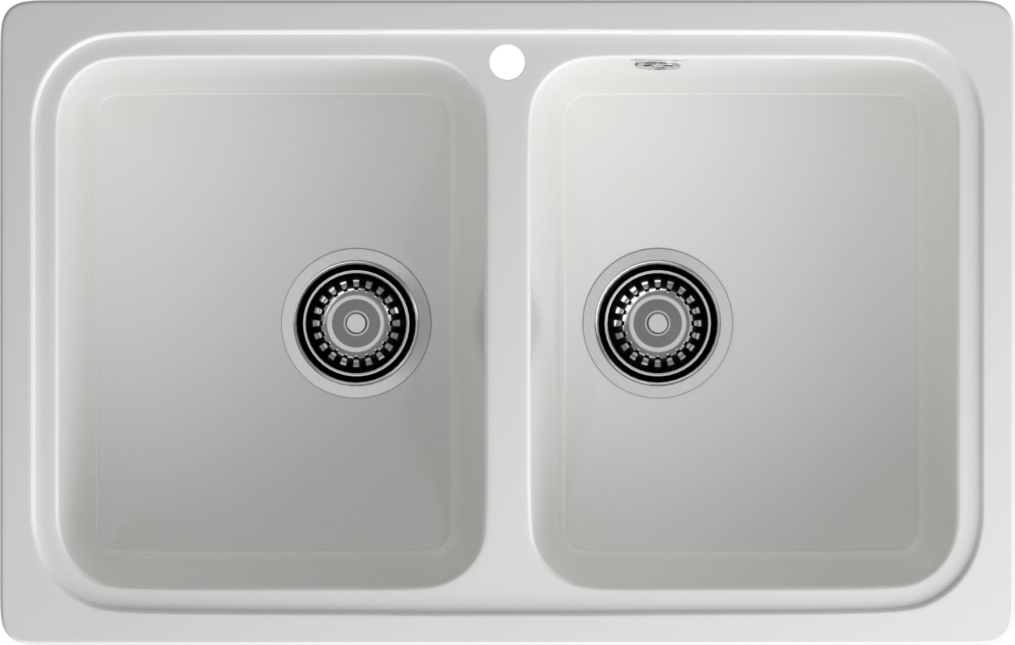 GRANFEST Мойка композит STANDART GF-S--780K  2 чаши 780*510 мм  иней арт.GF- GRANFEST Мойка композит STANDART GF-S--780K  2 чаши 780*510 мм  иней арт.GF-