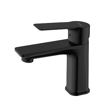 Смеситель ROSSINKA RS27-11BL для раковины монолитный, черный