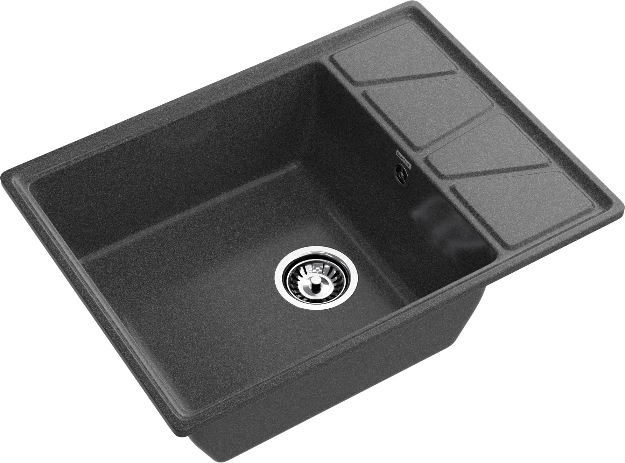 GRANFEST Мойка композит VERTEX, GF-V-680L, чаш+кр 680*500, графит GRANFEST Мойка композит VERTEX, GF-V-680L, чаш+кр 680*500, графит