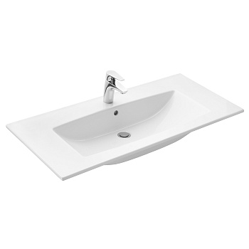 Раковина SANTEK Элина 100 мебельная белый (WH501627) Раковина SANTEK Элина 100 мебельная белый (WH501627)