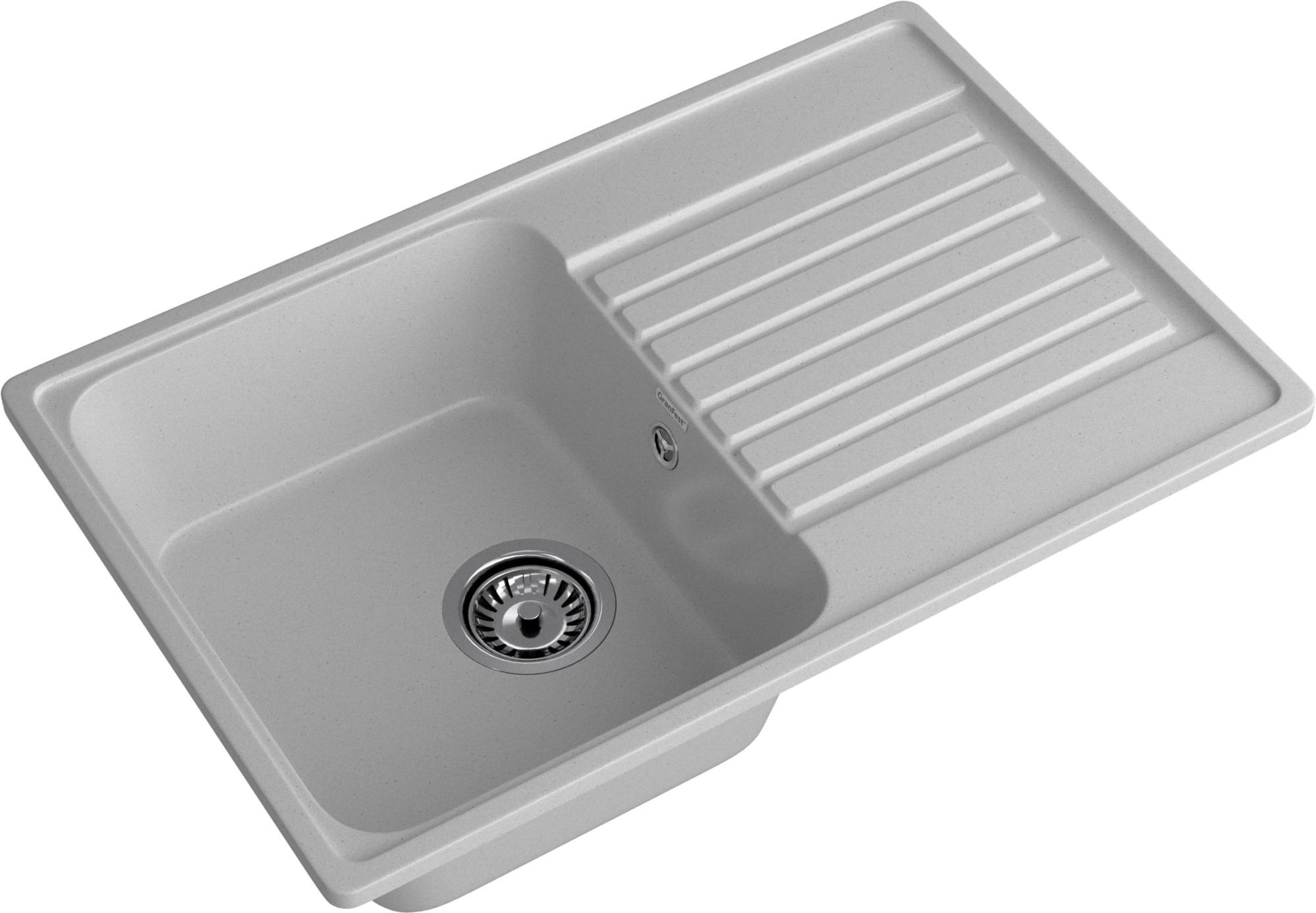GranFest QUARZ (ECO-78) Мойка чаша+кр 740*480 (серый) GranFest QUARZ (ECO-78) Мойка чаша+кр 740*480 (серый)