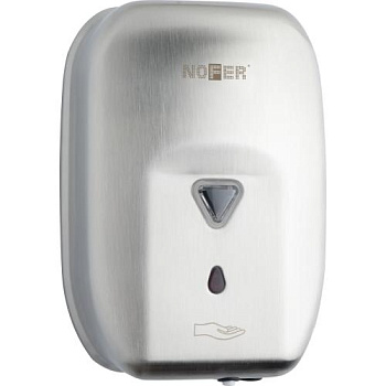Дозатор для жидкого мыла автоматический Nofer 03023.S сенсорный из нержавеющей стали AISI 304 Дозатор для жидкого мыла автоматический Nofer 03023.S сенсорный из нержавеющей стали AISI 304