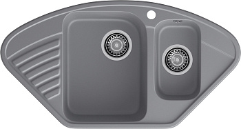 GranFest QUARZ (ECO-14) Мойка угл.1,5 чаш. 930*500 (темно-серый) GranFest QUARZ (ECO-14) Мойка угл.1,5 чаш. 930*500 (темно-серый)
