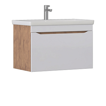 Тумба под раковину VIGO Grani 80 подвесная дуб золотой (166 дуб золотой)