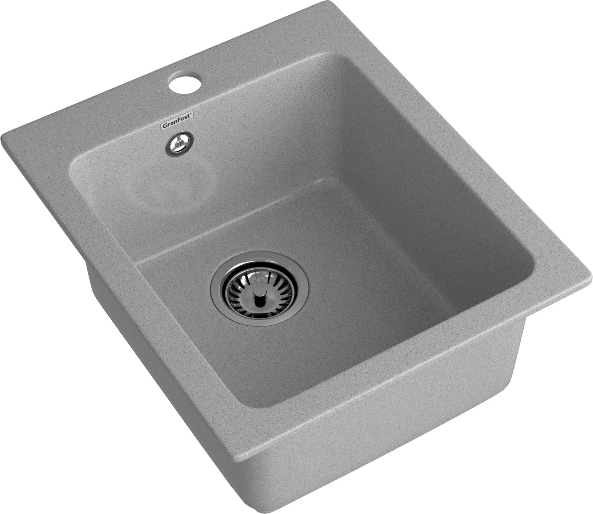 GRANFEST Мойка композит PRACTIK  GF-P--505  1-чаш. 427*505 мм  серый арт.GF- GRANFEST Мойка композит PRACTIK  GF-P--505  1-чаш. 427*505 мм  серый арт.GF-