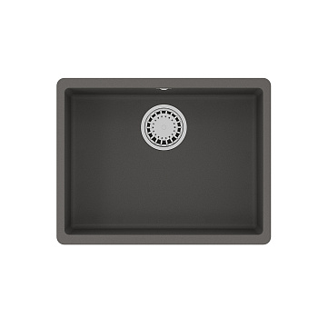 Кухонная мойка Lemark SINARA 540-U подстольного монтажа из кварцгранита, Серый шёлк Кухонная мойка Lemark SINARA 540-U подстольного монтажа из кварцгранита, Серый шёлк