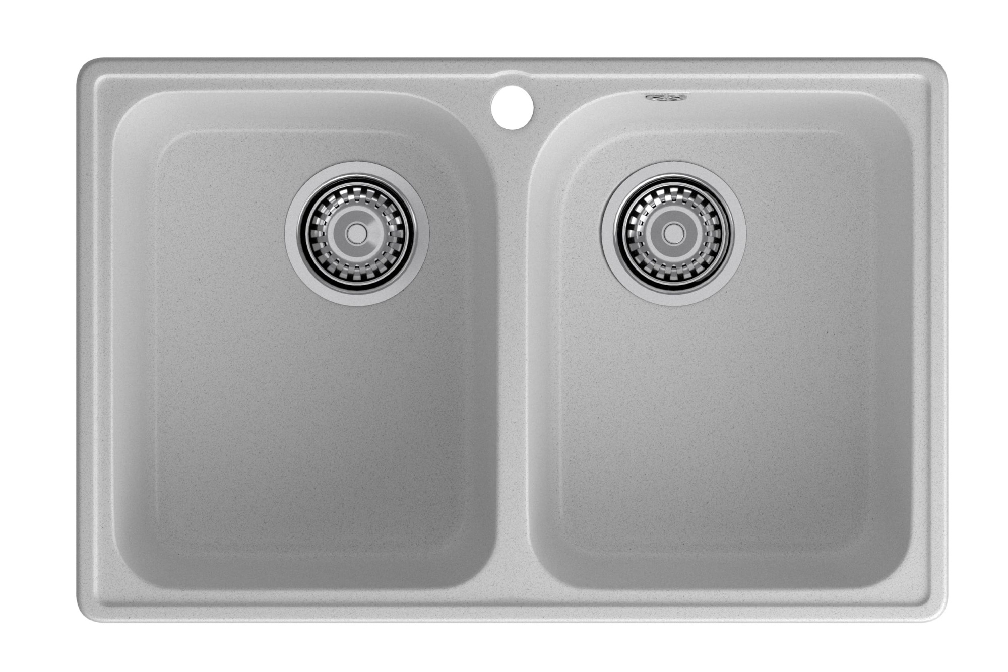 GranFest QUARZ (ECO-15) Мойка 2 чаши 740*480 (серый) GranFest QUARZ (ECO-15) Мойка 2 чаши 740*480 (серый)