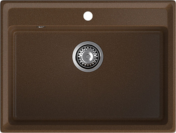 GRANFEST Мойка композит  LEVEL, GF-LV-660, чаша 660*500, терракот 