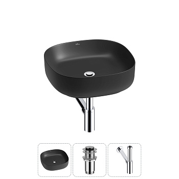 Накладная раковина для ванной комнаты Wellsee Belle Spa 3.0 20212708R в наборе 3 в 1: раковина матов