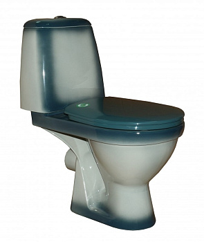 ПРЕМЬЕР Унитаз-компакт с арматурой, сиденьем, креплением, зеленый декор ROSA ПРЕМЬЕР Унитаз-компакт с арматурой, сиденьем, креплением, зеленый декор ROSA
