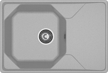 GRANFEST Мойка композит UNIQUE, GF-U-740L, чаш+кр 740*500, серый GRANFEST Мойка композит UNIQUE, GF-U-740L, чаш+кр 740*500, серый