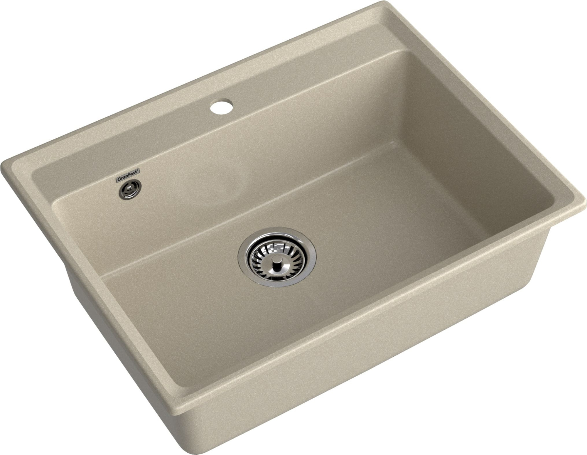GRANFEST Мойка  композит LEVEL, GF-LV-660, чаша 660*500, топаз 