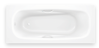 Ванна стальная BLB UNIVERSAL ANATOMICA B75U прикручивающиеся ножки, с отверстиями для ручек 1700x750 мм (B75U handles N)