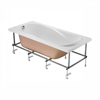 Монтажный комплект для ванны КАЛЕДОНИЯ 160х75 см. (рама, слив-перелив с сифоном, крепеж к стене, кре