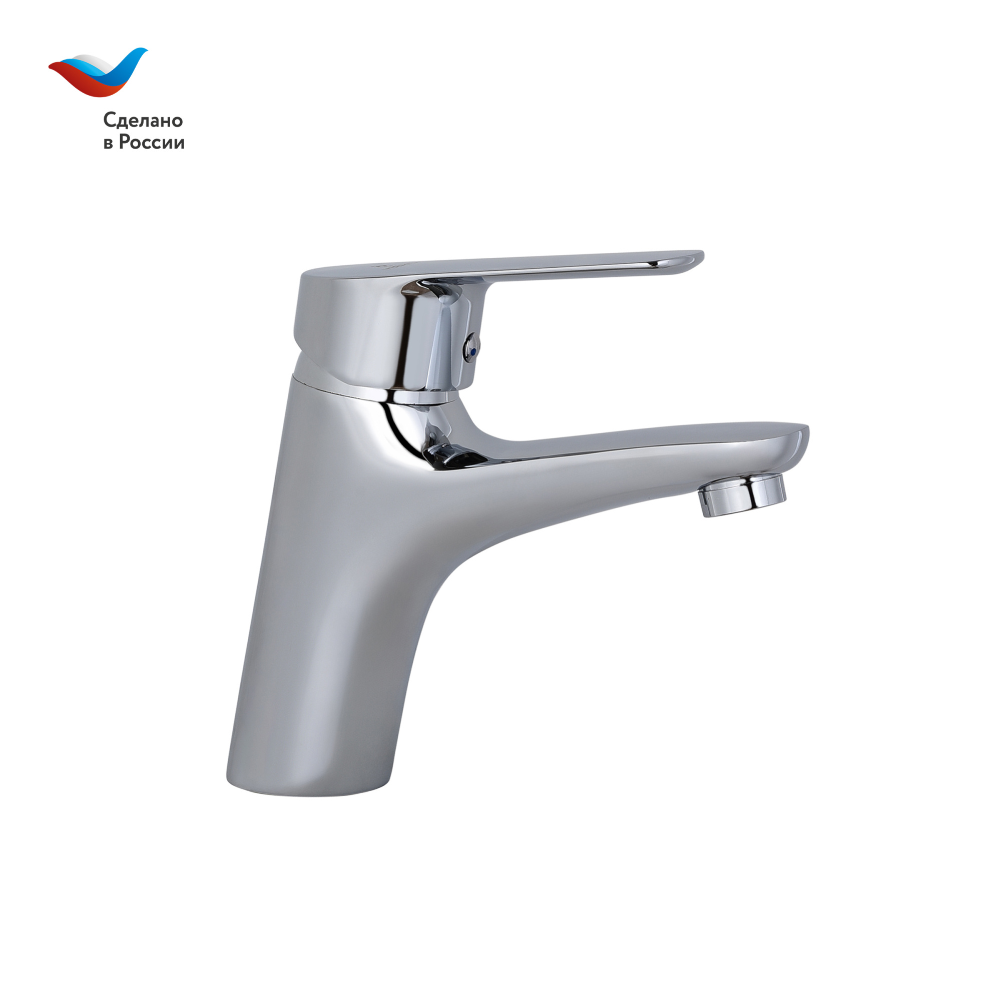 ГОРОД Смеситель для умывальника с литым изливом, одноручный, СЛ-ОД-Г11, Славен