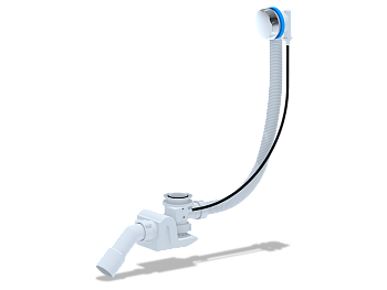 Перелив п/а с сифоном "Бриг" 580 мм (металл), ANI PLAST