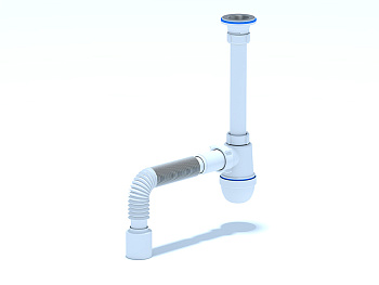 ANI Сифон  1 1/4"*40мм. c гибкой трубой 40*50, ANI PLAST