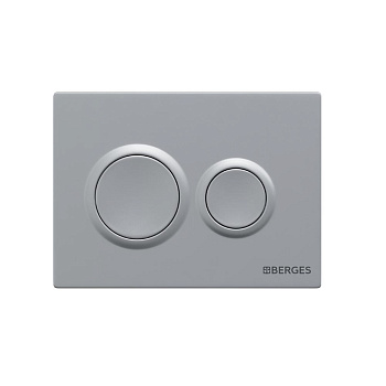 Кнопка  для инсталляции NOVUM O2, хром матовый, BERGES