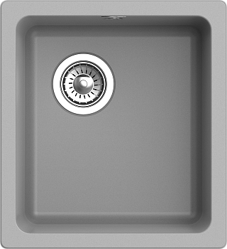 RIVELATO Мойка BERKANA 35 подст.монтаж 1-чаш 415*455 grigio metallizzato арт. RIVELATO Мойка BERKANA 35 подст.монтаж 1-чаш 415*455 grigio metallizzato арт.