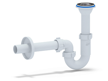 Сифон АНИ 1 1/4"*32 прямоточныйс литым выпуском. с прямой трубой 32 ANI PLAST