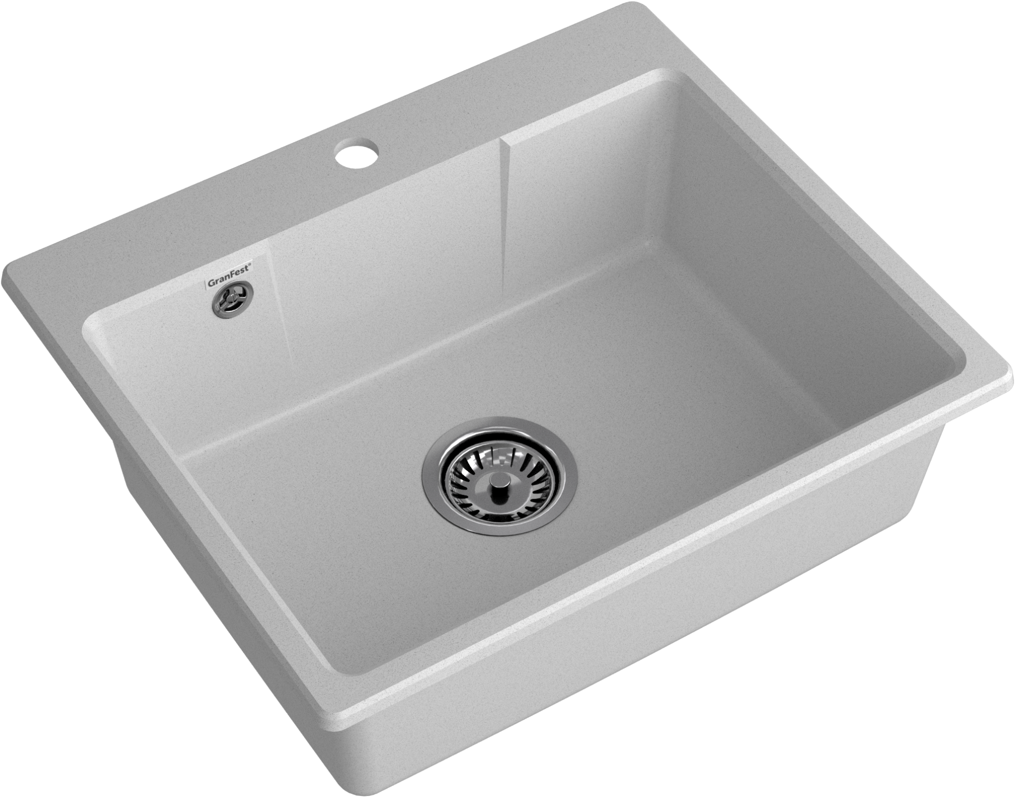 GRANFEST Мойка URBAN 658  1-чаша 580*490мм серый арт.GF-UR- GRANFEST Мойка URBAN 658  1-чаша 580*490мм серый арт.GF-UR-