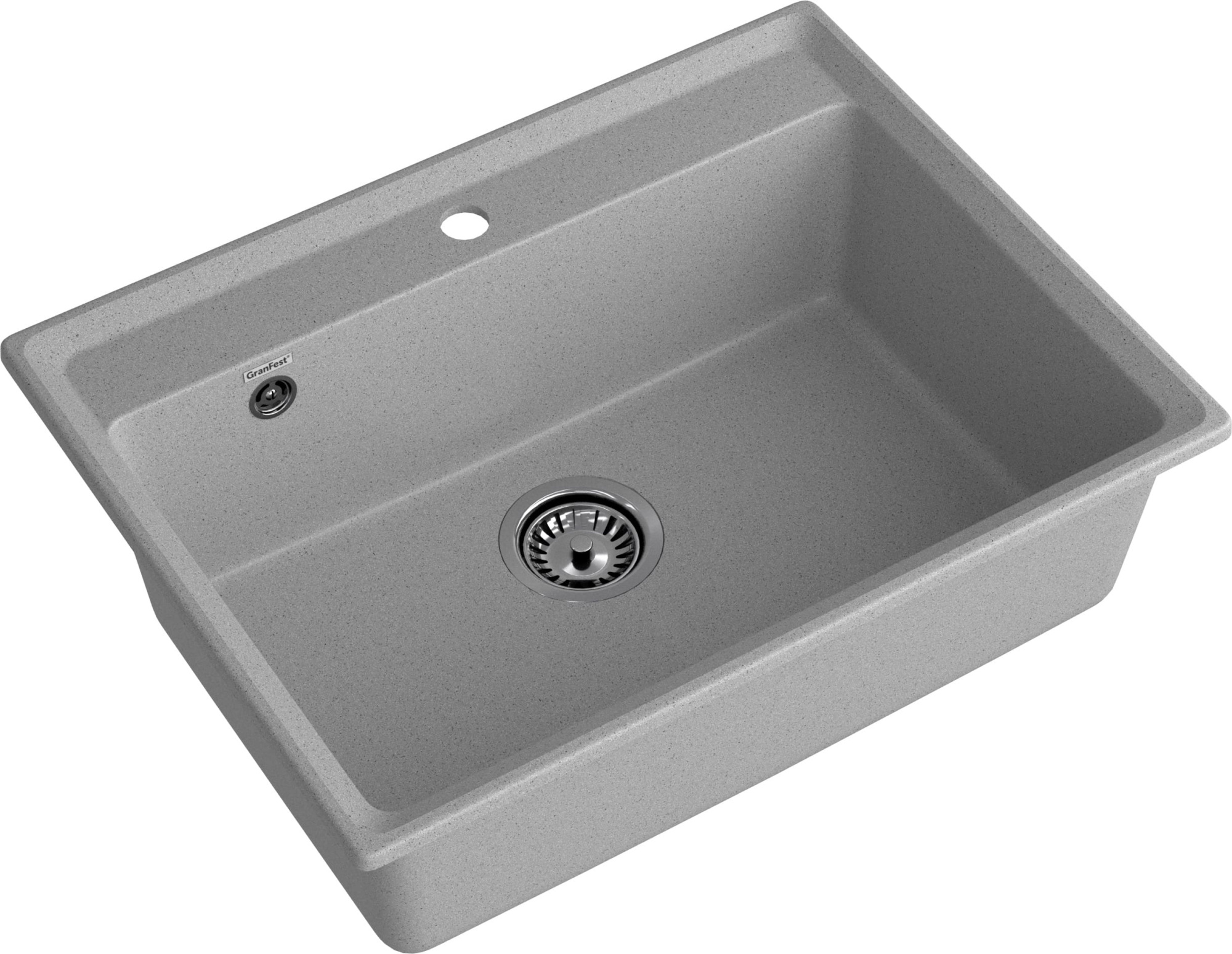 GRANFEST Мойка композит LEVEL, GF-LV-660, чаша 660*500, серый  GRANFEST Мойка композит LEVEL, GF-LV-660, чаша 660*500, серый
