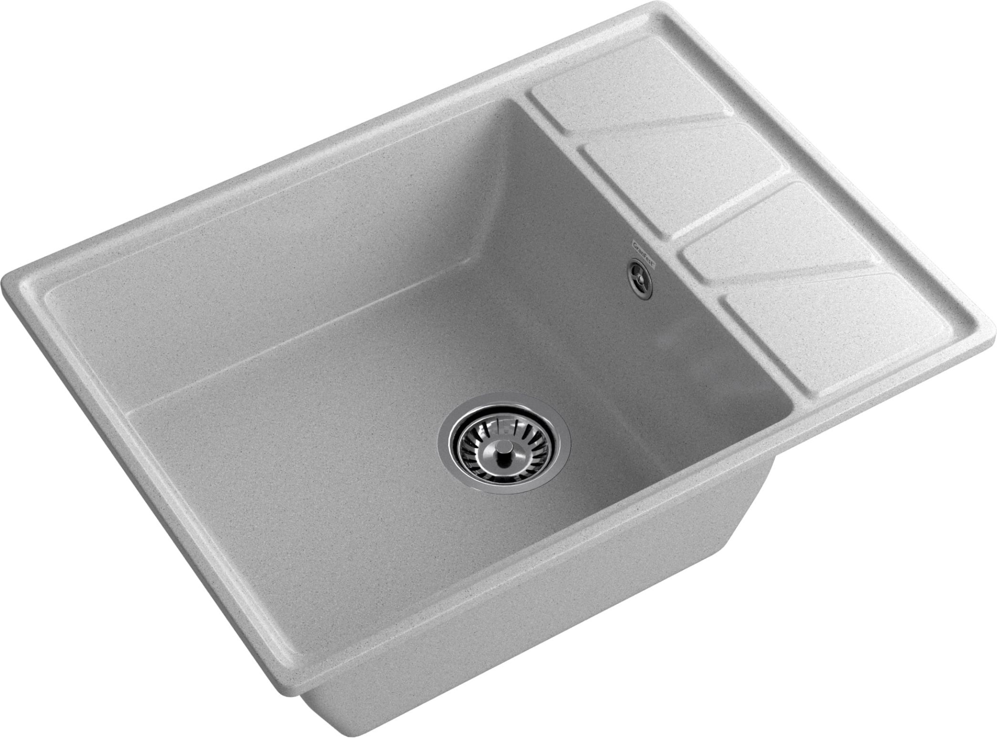 GRANFEST Мойка композит VERTEX, GF-V-680L, чаш+кр 680*500, серый GRANFEST Мойка композит VERTEX, GF-V-680L, чаш+кр 680*500, серый