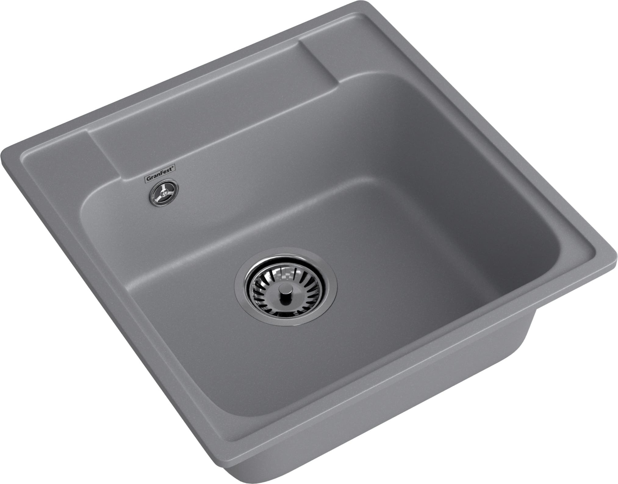GranFest QUARZ (GF-Z48) Мойка для кухни 480*480мм (темно-серый) GranFest QUARZ (GF-Z48) Мойка для кухни 480*480мм (темно-серый)