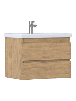 Тумба Fusta 70, подвесная, 2 ящ., дуб золотой, в разборе (под раковину Фостер 70)