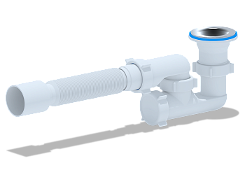 Сифон Ани для душевого поддона регулир.1 1/2"*40 с г/т 40х50,ANI PLAST	