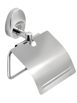 Держатель для туалетной бумаги с крышкой "Solinne", 16052, хром, Коллекция Modern