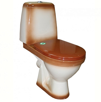 ПРЕМЬЕР Унитаз-компакт с арматурой, сиденьем, креплением, коричневый ROSA ПРЕМЬЕР Унитаз-компакт с арматурой, сиденьем, креплением, коричневый ROSA