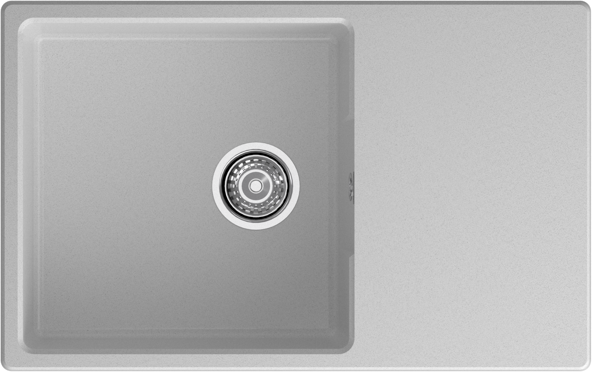 GRANFEST Мойка URBAN 678L  1-чаша+крыло 780*490мм серый арт.GF-UR- GRANFEST Мойка URBAN 678L  1-чаша+крыло 780*490мм серый арт.GF-UR-