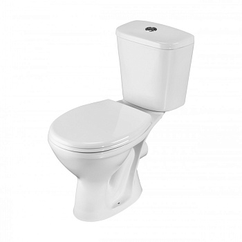 Унитаз-компакт "Pro" горизонтальный выпуск, с 1-режимной кнопочной арматурой и сиденьем полипропилен Унитаз-компакт "Pro" горизонтальный выпуск, с 1-режимной кнопочной арматурой и сиденьем полипропилен