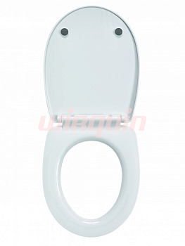 Сиденье MARBELLA белое, полипропилен, микролифт, быстросъем, WIRQUN