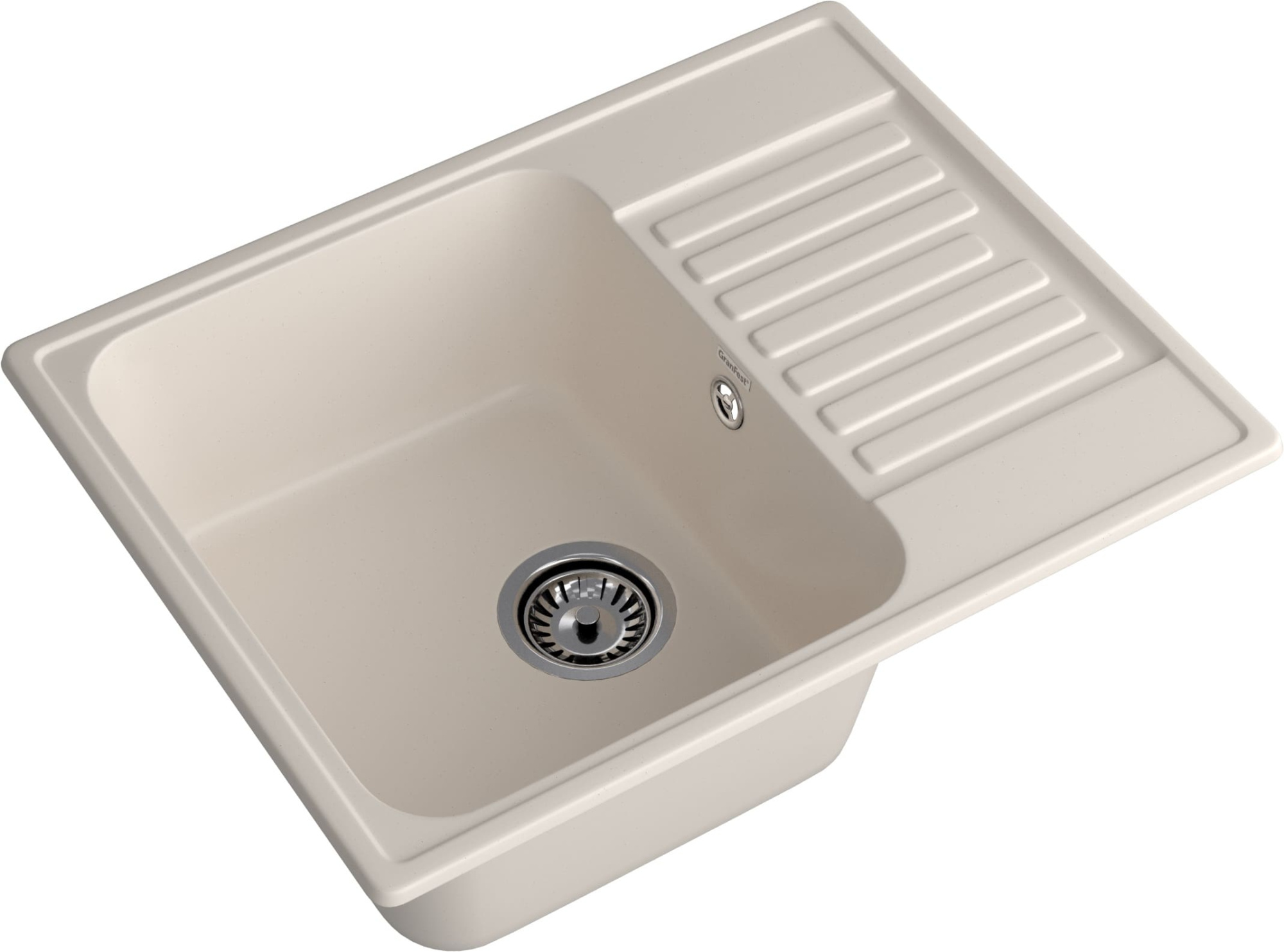 GranFest QUARZ (ECO-13) Мойка чаша+кр 620*480 (белый) GranFest QUARZ (ECO-13) Мойка чаша+кр 620*480 (белый)