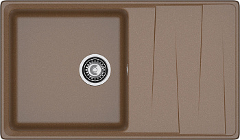 GRANFEST Мойка композит LEVEL , GF-LV-860L, чаша+крыло 860*500, терракот  GRANFEST Мойка композит LEVEL , GF-LV-860L, чаша+крыло 860*500, терракот