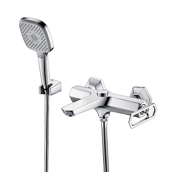 PRIZMA Смеситель для ванны, монолит.излив 138мм, р/ОД, хром, LM, LM3914C