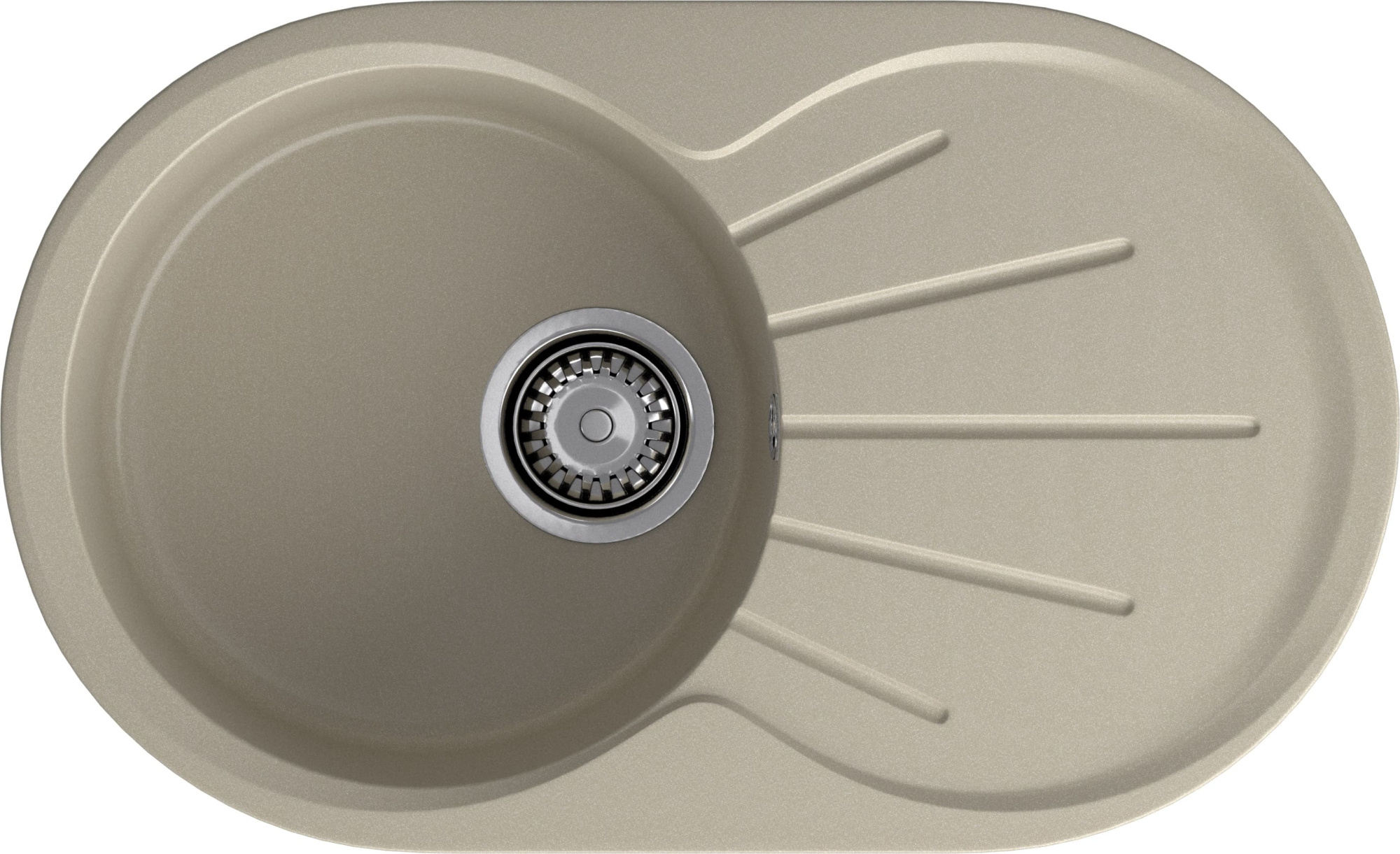 GRANFEST Мойка композит RONDO GF-R--750L  чаша с крылом 750*460мм   топаз арт.GF- GRANFEST Мойка композит RONDO GF-R--750L  чаша с крылом 750*460мм   топаз арт.GF-