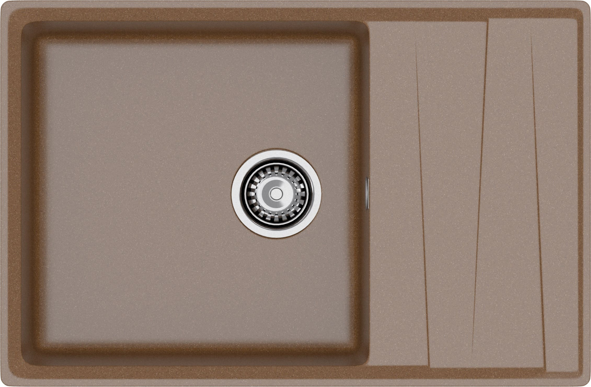 GRANFEST Мойка композит LEVEL , GF-LV-760L, чаша+крыло 760*500, терракот GRANFEST Мойка композит LEVEL , GF-LV-760L, чаша+крыло 760*500, терракот