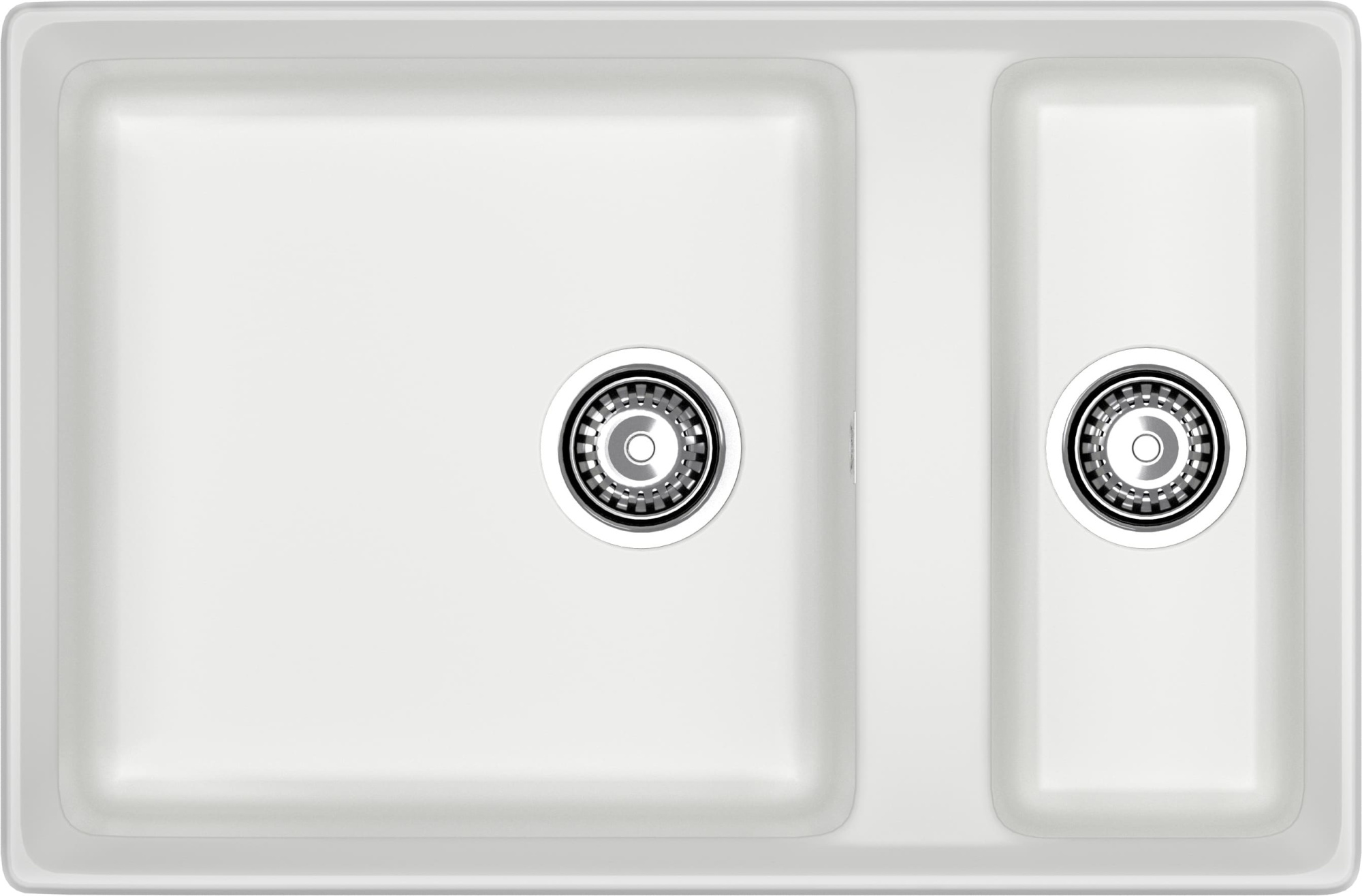 GRANFEST Мойка композит LEVEL, GF-LV-760K, 1.5-чаши 760*500, иней GRANFEST Мойка композит LEVEL, GF-LV-760K, 1.5-чаши 760*500, иней