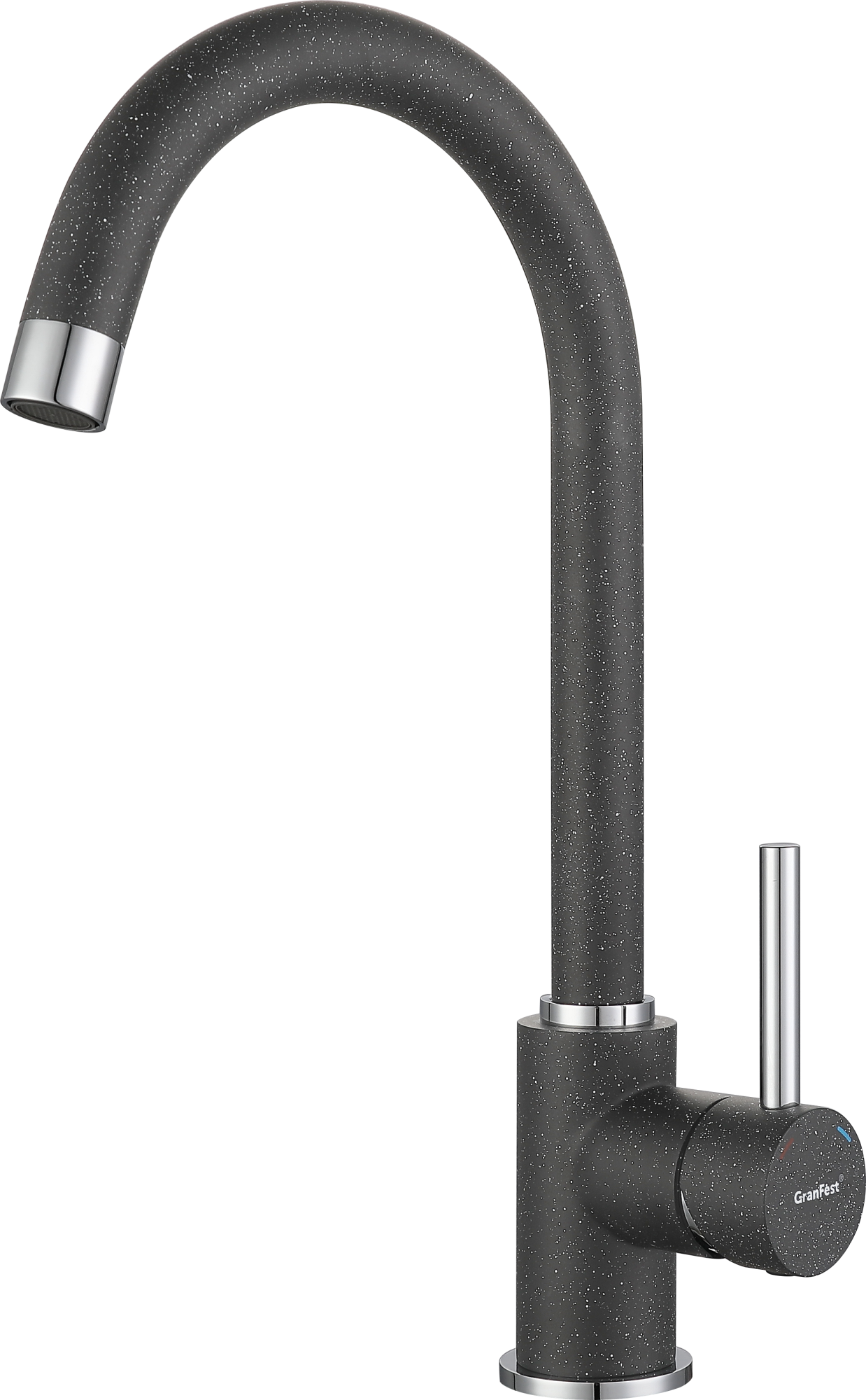 GF Смеситель для кухни, U-обр. D-35мм (графит)