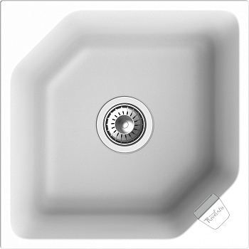 RIVELATO Мойка LOCUS 50  1-чаш 500*500 brina арт. RIVELATO Мойка LOCUS 50  1-чаш 500*500 brina арт.