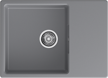 GRANFEST Мойка URBAN 668L  1-чаша+крыло 680*490мм темно-серый арт.GF-UR- GRANFEST Мойка URBAN 668L  1-чаша+крыло 680*490мм темно-серый арт.GF-UR-