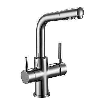 Z35 Смеситель для кухни, выс.пов.излив 193мм фильтр воды,  р/ОД, хром, ROS, Z35-31