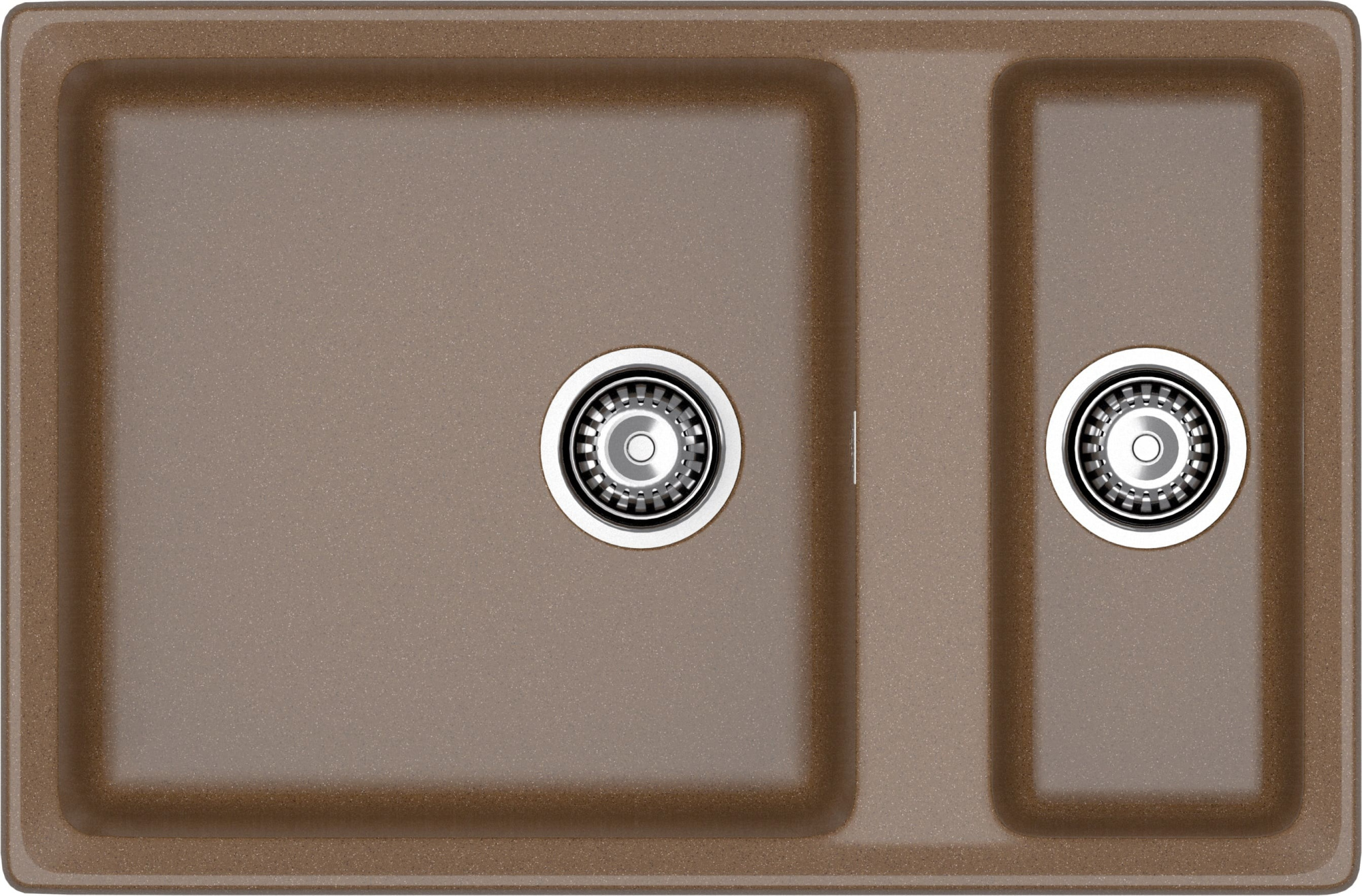 GRANFEST Мойка композит LEVEL , GF-LV-760K , 1,5-чаши 760*500, терракот  GRANFEST Мойка композит LEVEL , GF-LV-760K , 1,5-чаши 760*500, терракот